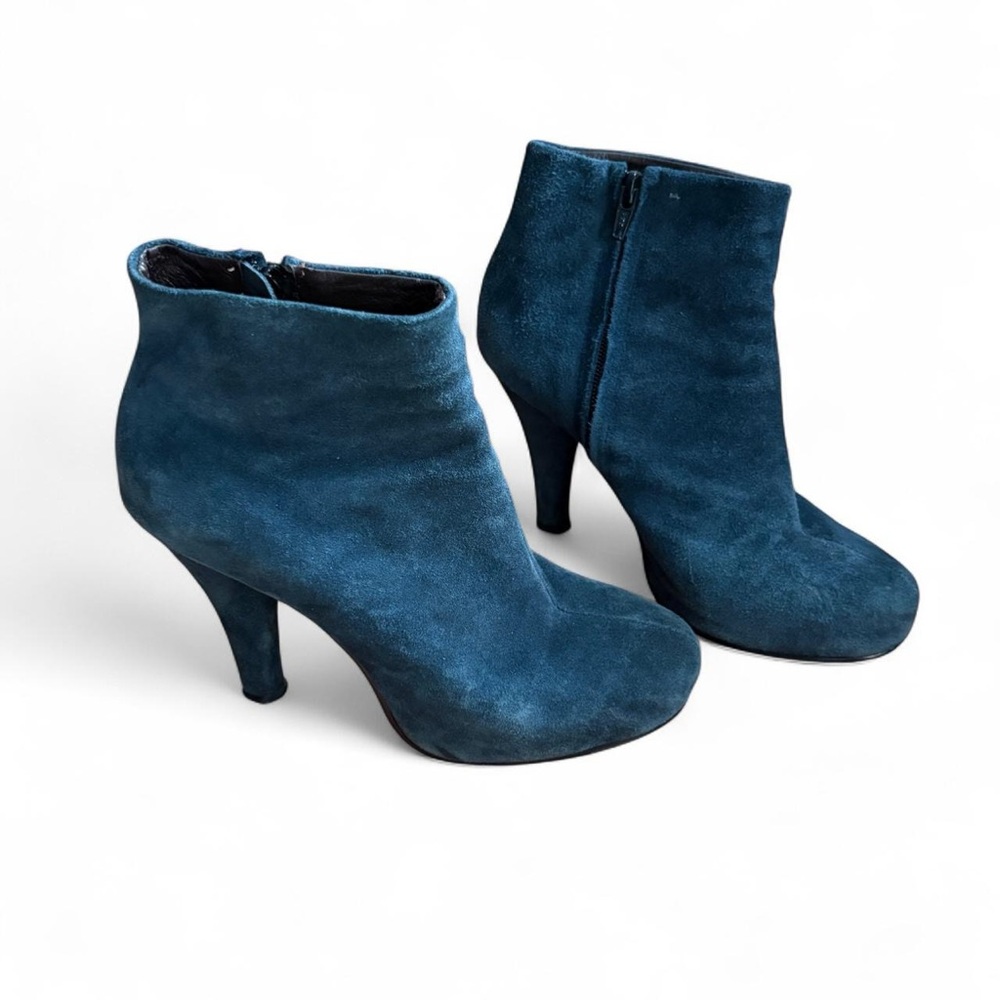 Y2K Jeffrey Campbell suede leather booties